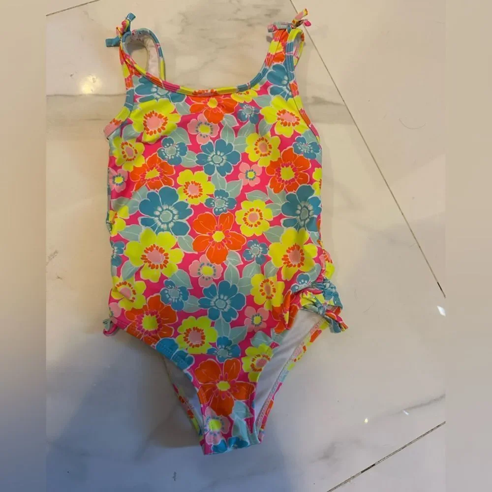 BUNDLE of 6 Betsey Johnson Kids Swim Bikinis - Pink, Yellow, Multicolor